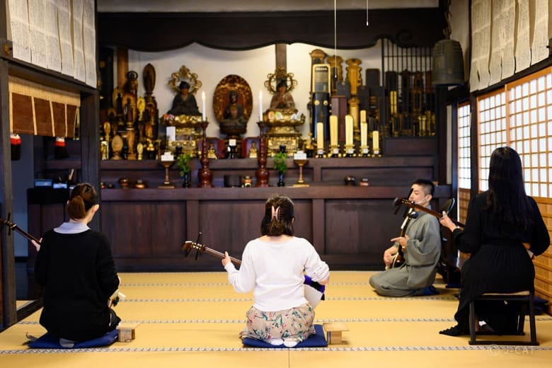 shamisen class, Japan traditional and cultural thing to do