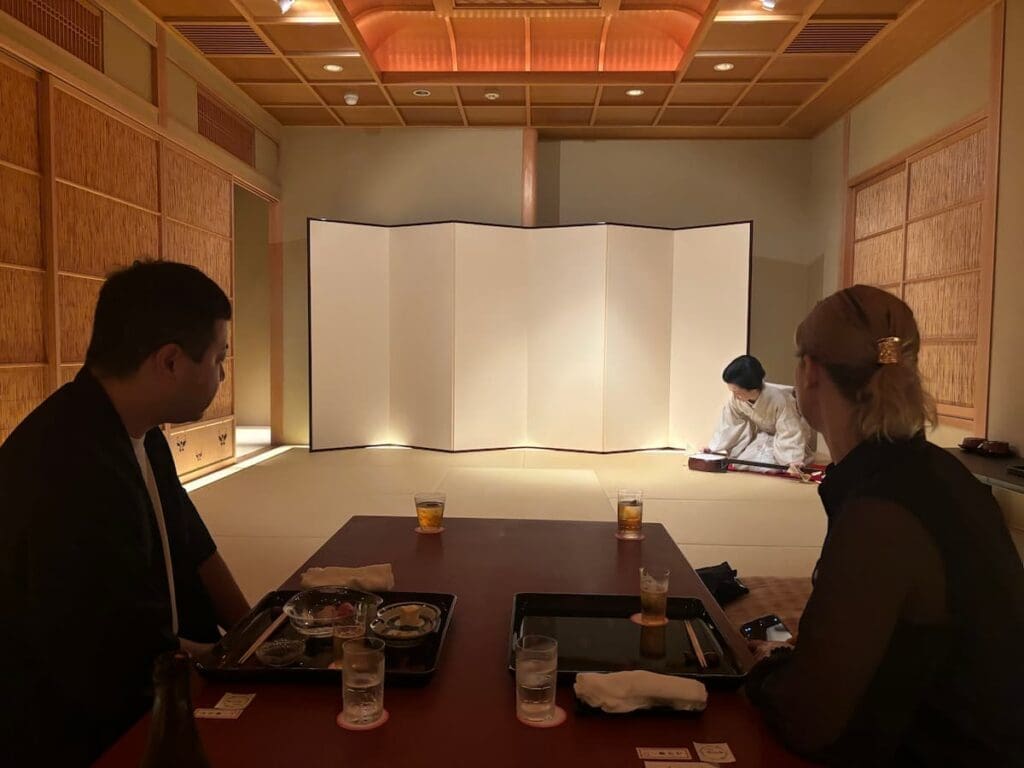 Geisha dinner in Kyoto