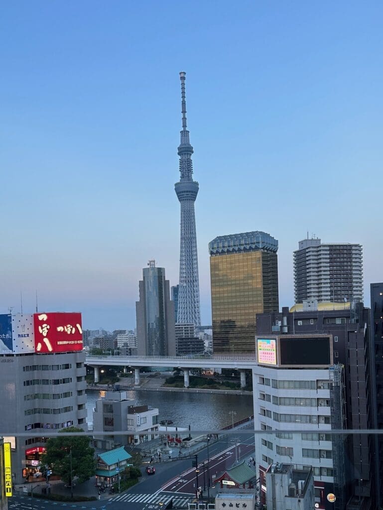 Tokyo Skytree and city skyline by the Sumida River