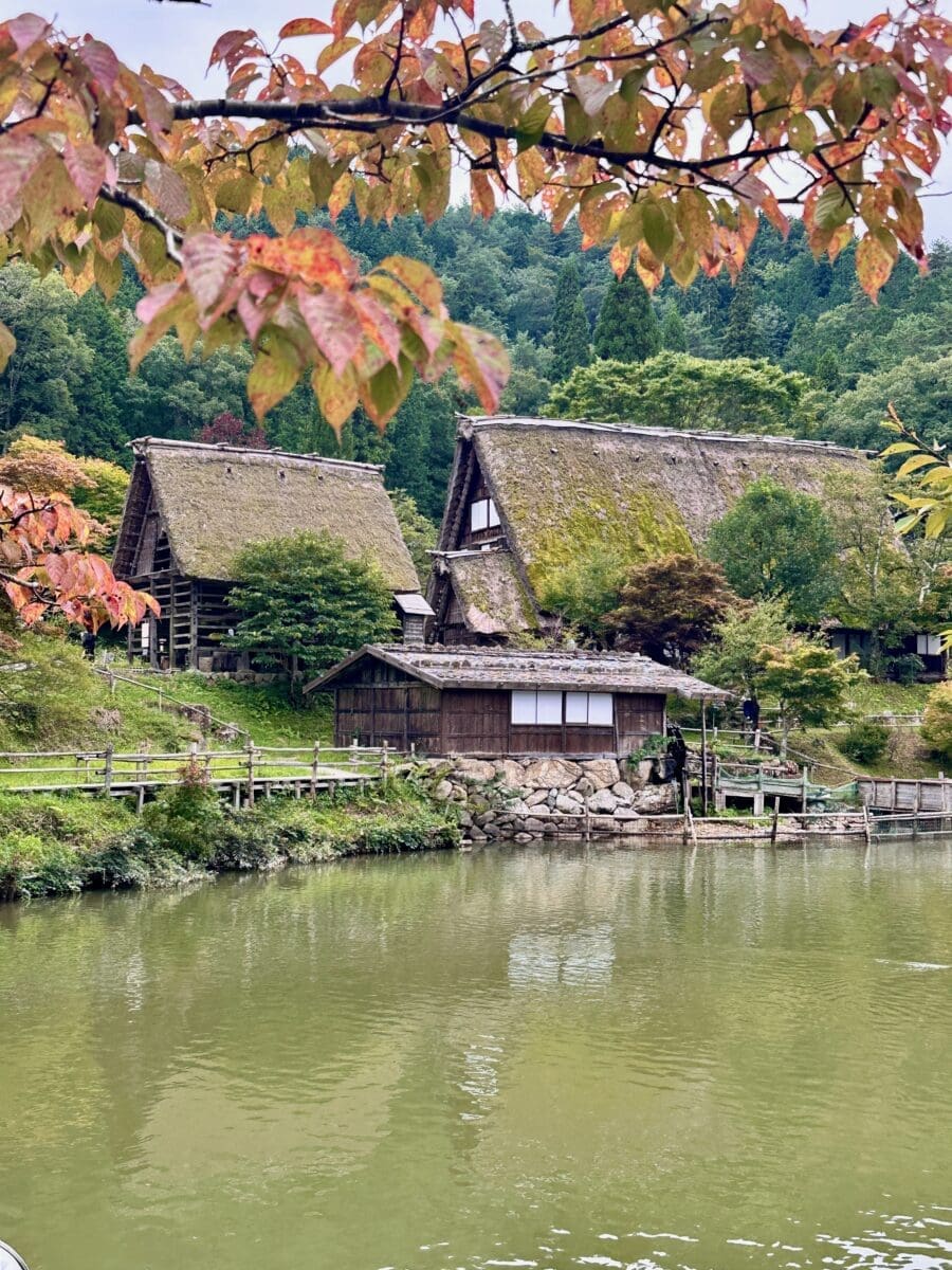 Traditional farmhouses at Hida Folk Village