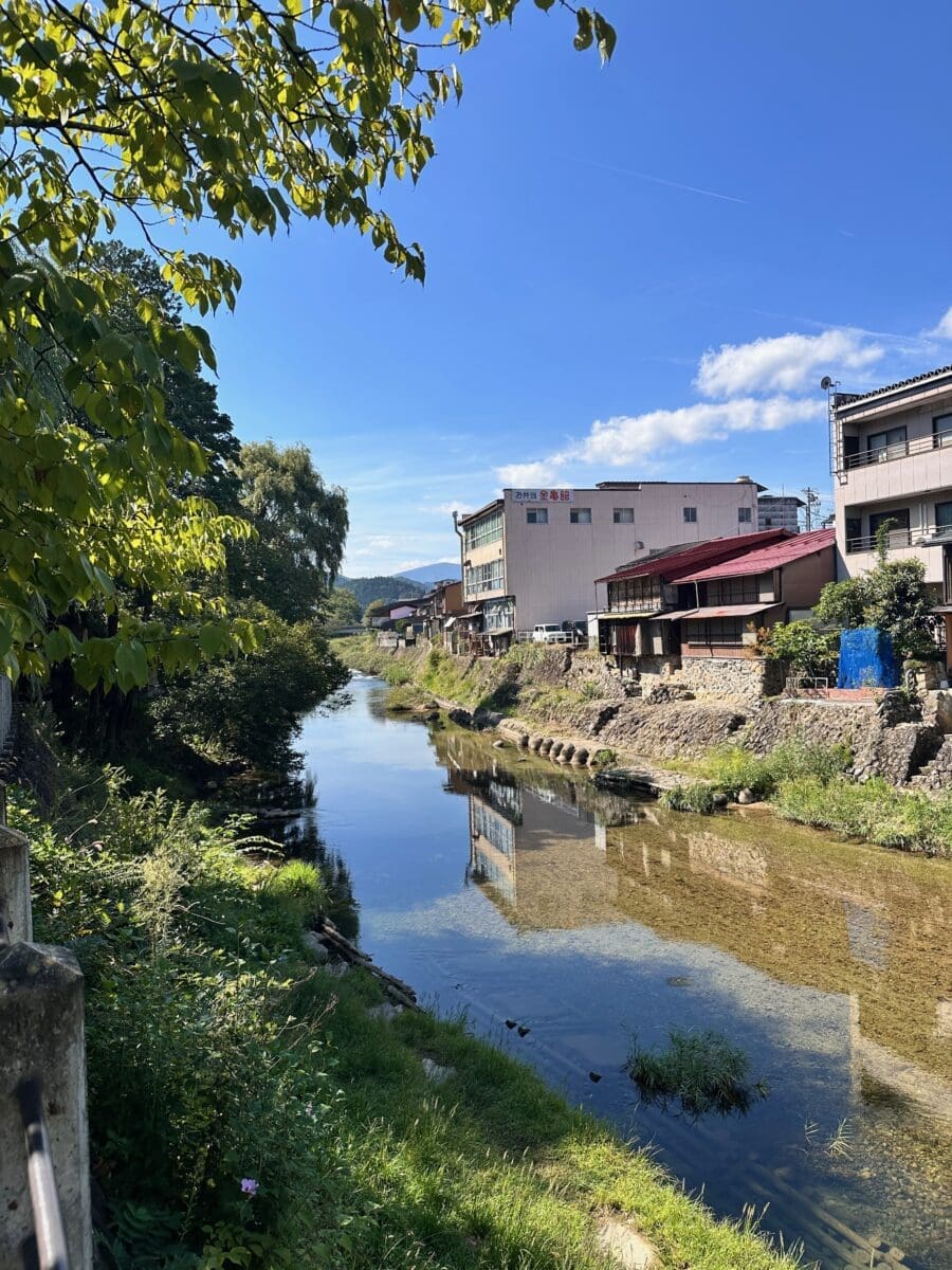 Reflection on Takayama Miyagawa River