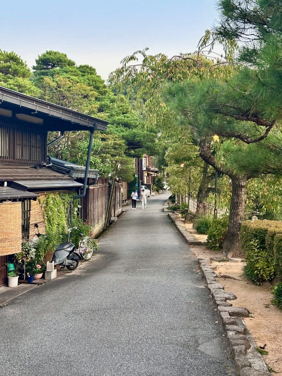 Quiet traditional street in Takayama