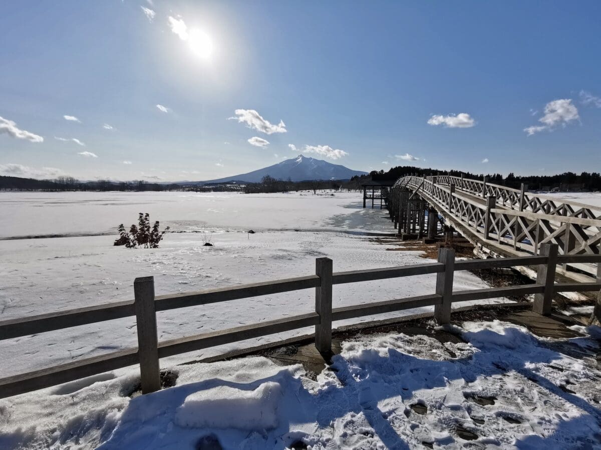 Tsuru-no-Mai Bridge in winter